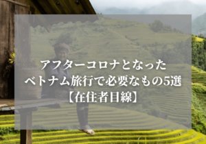 アフターコロナとなったベトナム旅行で必要なもの5選|在住者目線
